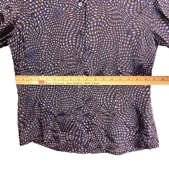 Vintage Isabel Marant Blouse Women‎ Sz 1 US 4 Long Sleeve Abstract Print Button - Picture 11 of 16